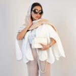 مانتو حصیری سفید