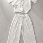 ست پولوشرت و شلوار cloud white